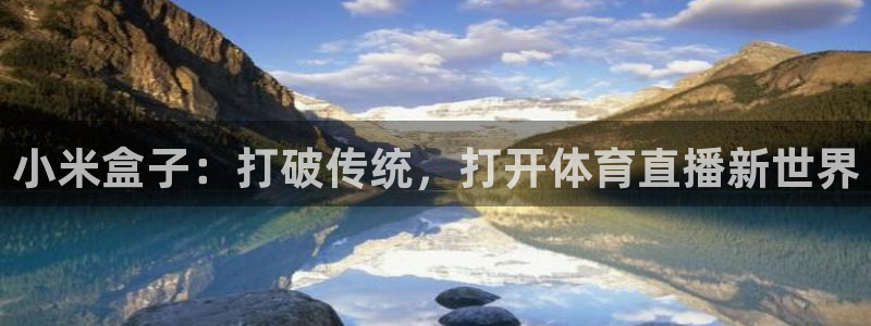 火凤直播体育免费直播：小米盒子：打破传统，打开体育直播新世界